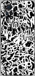 Xiaomi Redmi Note 11 Pro 5G - Monokróm graffiti hátlap fólia