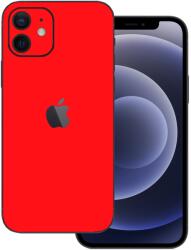 iPhone 12 - Fényes piros hátlap fólia