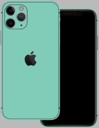  iPhone 11 Pro Max - Fényes tiffany blue hátlap fólia