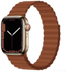 DEVIA Apple iWatch Devia Delux Sport 3 Silicone Magnet 38/40/41mm Óraszíj - Saddle Brown