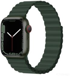 DEVIA Apple iWatch Devia Delux Sport 3 Silicone Magnet 38/40/41mm Óraszíj - Sötétzöld