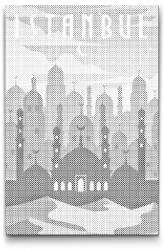 PontPöttyöző - Isztambul, Törökország Méret: 40x60cm, Keretezés: Keret nélkül (csak a vászon), Szín: Kék