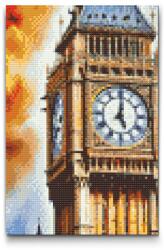 Gyémántszemes kirakó - Big Ben közelről Méret: 20x30cm, Keretezés: Műanyagtáblával, Gyémántok: Négyzet alakú