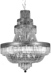 Clayre & Eef Candelabru metal argintiu sticla transparenta 80x105/220 cm (5LL-CR43)