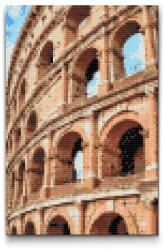 Gyémántszemes kirakó - Colosseum közelről Méret: 40x60cm, Keretezés: Keret nélkül (csak a vászon), Gyémántok: Kerek