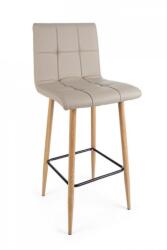 Bizzotto Set 2 scaune bar bej Bruce 46x40x108 cm (0733222deco)