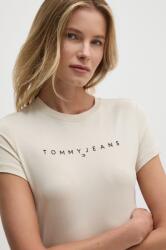 Tommy Jeans pamut póló női, bézs, DW0DW18398 - bézs L - answear - 15 990 Ft