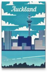  Gyémántszemes kirakó - Auckland, Új-Zéland Méret: 40x60cm, Keretezés: Kartonlemezen, Gyémántok: Négyzet alakú