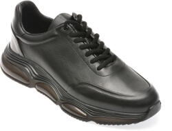 BTB Pantofi casual BTB negri, CHN03, din piele naturala 44