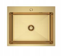 Erga HD, 1 kamrás acél mosogató 600x500x210 mm, arany, ERG-MLS-HD6050G (ERG-MLS-HD6050G)