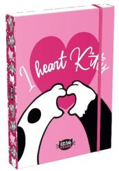 Lizzy Card Kittok Heart Kitty A5 20878