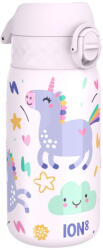ION8 I8TS320PPUNIC Vizes palack gyerekeknek, rozsdamentes acél, 320 ml, Unicorns (I8TS320PPUNIC)