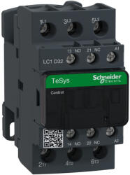 Schneider Electric TeSys D - LC1D32P7 - AC mágneskapcsoló, 15kW/32A (400V, AC3) , csavaros csatlakozás, 1Z+1NY (LC1D32P7)