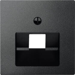 Schneider Electric Schneider Merten fedlap, 1xRJ45 aljzathoz, döntött, antracit (System-M) (MTN298314)