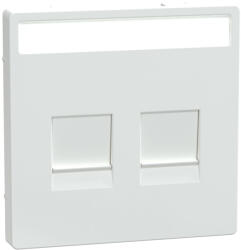 Schneider Electric Schneider Merten fedlap, 2xRJ45 moduláris betétekhez, lótuszfehér (System Design) (MTN4564-6035)