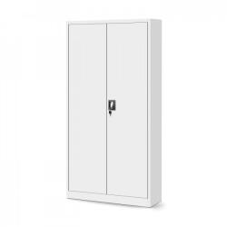 JAN NOWAK TOMASZ | 993 fém polcos iratszekrény ajtókkal és személyes kis szekrénnyel / Fehér színben (993)