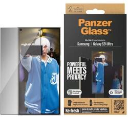 Panzer Ultra-Wide Fit Privacy edzett üveg pozicionálóval Samsung Galaxy S24 Ultra-hoz üvegfólia