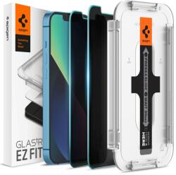 Spigen iPhone 16e / 13 / 13 Pro / 14 Spigen Glas. TR Slim EZ Fit 2 db kijelzővédő üvegfólia + felhelyezőkeret (AGL03388)