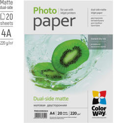 COLORWAY Fotopapir Cw Matt Ketoldalas 220g/m2, 20ks, A4 (pmd220020a4)