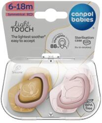 Canpol babies Canpol babies, Gold, suzeta din silicon, roz, 6-18 luni, 2 buc