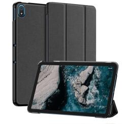 Dux Ducis Domo GP-111427 Tok - Nokia T20 LTE, Oldalra Nyiló, Asztali Tartós, Aktív Flip, Textil, Fekete