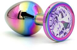Guilty Toys Dop Anal Metalic, Small, Multicolor, Piatra Mov Deschis, Guilty Toys