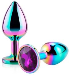 Guilty Toys Dop Anal Metalic, Large, Multicolor, Piatra Mov Inchis, Guilty Toys