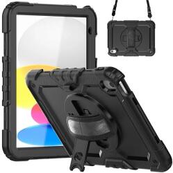 Gigapack GP-149259 Tablet Védő Tok - Apple iPad 10.9, Ütésálló, 360 fokos, Fekete