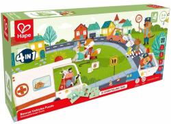 Hape Puzzle educațional 4 în 1 Hape International - Vehicule (H1639) Puzzle