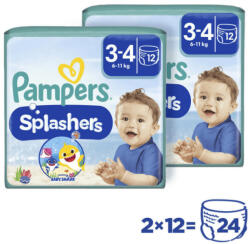 Pampers Splashers úszópelenka, méret: 3-4 (6-11 kg), 1+1, 24 db