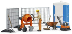 BRUDER 62008 Építőipari készlet munkás figurával (BRUDER-62008)