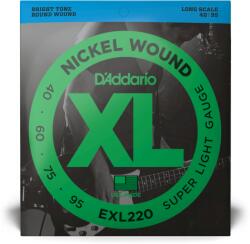 D'Addario EXL220 Nickel Wound 40-95 set de coarde pentru chitara bas (EXL220)