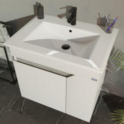 TMP cabinets VISION 60 fali függesztett fürdőszobai bútor - SKY E-8099-60 porcelán mosdóval - 61 x 46 cm (83401170) - gardenet