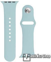 Okosóra szíj - VILÁGOSKÉK - szilikon - APPLE Watch Series 1/2/3 42mm / 4/5/6/SE 44mm / 7/8/9 45mm / Ultra / Ultra 2 49mm