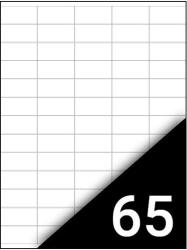 FORTUNA Etikett FORTUNA 38x21, 2mm univerzális 6500 címke/doboz 100 ív/doboz (01.01309) - tonerpiac