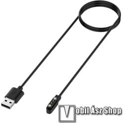 Okosóra USB töltő - FEKETE - mágneses, 1m hosszú - Realme Watch 3