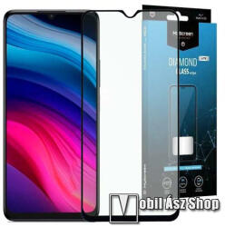 MyScreen DIAMOND GLASS LITE EDGE előlap védő karcálló edzett üveg - FEKETE - 9H, 0.33 mm, A teljes felületén tapad, a teljes kijelzőt védi - TCL 505 (MD8164 DGLFG)