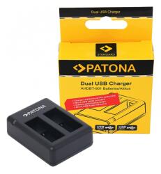 PATONA GoPro HERO 9/ 10/ 11 Akkumulátor Dupla Töltő - Dupla-Töltő (Charger) (9885)