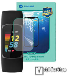 SUNSHINE Hydrogel TPU okosóra képernyővédő fólia - Ultra Clear, ÖNREGENERÁLÓ! - 1db - Fitbit Charge 5 (SUNS286180)