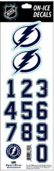 Sportstape ALL IN ONE HELMET DECALS - TAMPA BAY LIGHTENING Védősisakszám