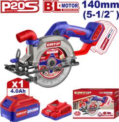 EMTOP ELCS14021 Fierastrau circular manual
