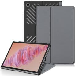  LEATHER Capac cu balamale pentru Lenovo Tab Plus 11, 5 gri