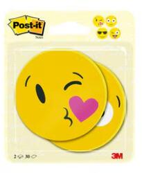 3M Post-it jegyzettömb, különböző emoji mintájú, 2x30lap (BC-2030-EMO-EU)