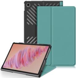  LEATHER Capac cu balamale pentru Lenovo Tab Plus 11, 5 verde