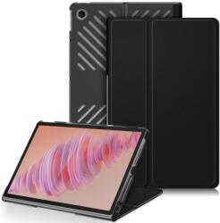  LEATHER Capac cu balamale pentru Lenovo Tab Plus 11, 5 negru