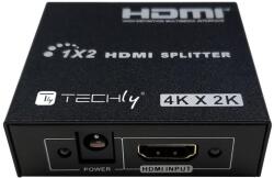 Techly HDMI splitter, 1 in 2 out, 15 méter, 4K Ultra HD (IDATA HDMI-4K230)