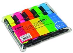 Noki Set 5 textmarkere Noki Office diverse culori 1-5 mm varf tesit (DNOK9000AS5)