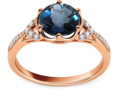 Heratis Forever Gyűrű London Blue topázzal 2, 20 ct és gyémántokkal DIHU009R