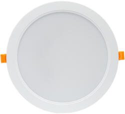spectrumLED DURE 3 DOWNLIGHT 24W WW 230V 110deg IP54 IK06 220x34 WHITE round integrated drive (SLI043009WW_PW)