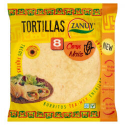 Zanuy kukorica tortilla 20cm 8db 315g - delfinbuvar